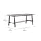 Flash Furniture Redmond 72x36 Conf Tbl w/1in. Thick Dbl Sided Laminate Tbl Top w/PVC and A-Frame Steel Bse, Gry Oak MT-M7236-LTGRY-ABF-GG - alternate 10